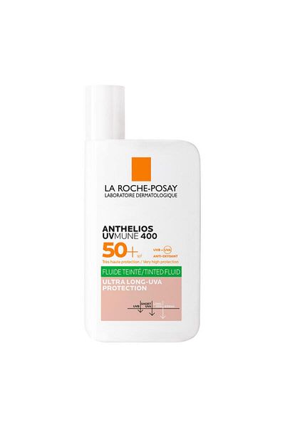 La Roche Posay Anthelios Oil Control Fluid - SPF 50+ Colored Sunscreen, 50ml for Oily and Sensitive Skin