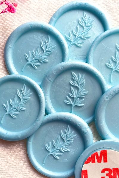 Dekorden 50 wax seals - Blue pearl