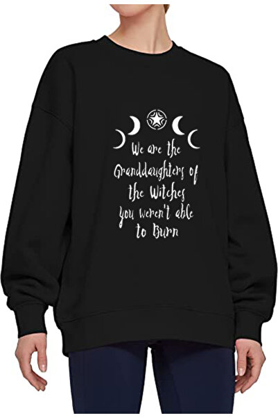 Surprise tekstil Τρισδιάστατη ποιότητα, εμείς είμαστε τις εγγονές, Μαύρο φούτ...