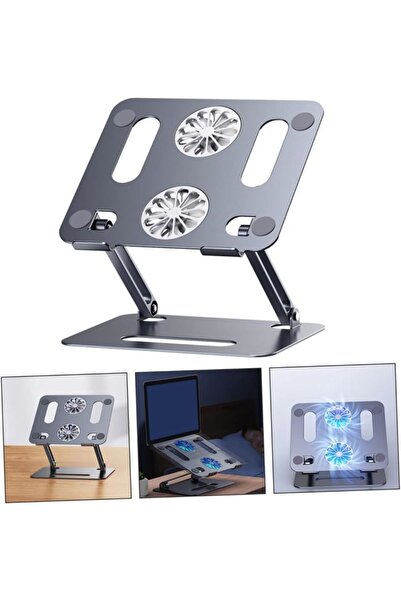 Coverzone Ποιοτική βάση ανεμιστήρα αλουμινίου για φορητό υπολογιστή για σημειωματάριο ρυθμιζόμενη 10-17 ιντσών P89F