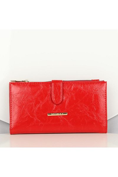 My Valice Women's Leather Wallet and Card Holder 1625 Red