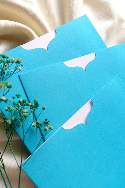 Dekorden Turquoise Invitation Envelope - 16x16 cm - 100 pieces