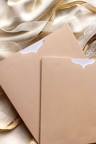 Dekorden Cream Invitation Envelope - 16x16 cm - 100 pieces