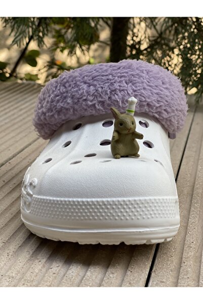 Crocs 3D croc süs/ 3 boyutlu Croc Jibbtiz/ Tavşan terlik süsü