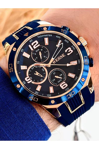 Wesse WWG402305 Wesse New Season Silicone Cord Inner Function Active 5 Atm Men's Wristwatch