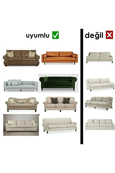 HEYTGAH 3+1+1 Bürümcük eteksiz, lastikli, esnek, yıkanabilir koltuk, kanepe, çekyat takımı örtüsü/kılıfı.