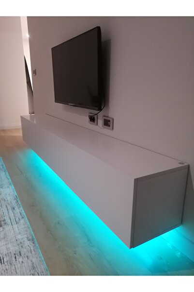 MAC DİZAYN Knidos Tv Ünitesi 240 Cm Soft Mat Beyaz