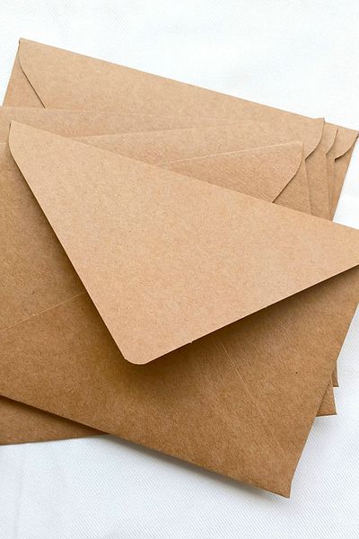 Dekorden 50 Kraft Invitation Envelopes
