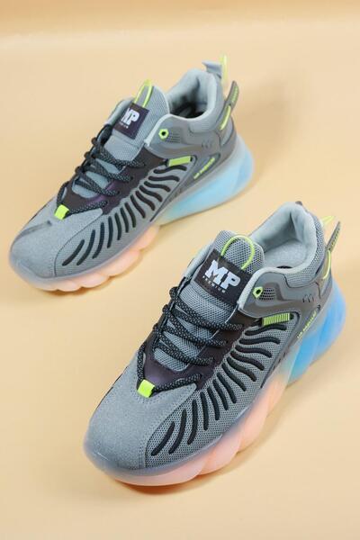 M.P. M.P - 1229 Γκρι Εισαγόμενα Ανδρικά Αθλητικά Παπούτσια