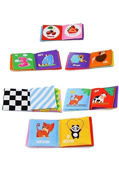 dekantoys Bebeğimin Ilk Kitap Seti Hışırtılı Kitaplar Bez Kitap Seti 6 Adet 356786585232