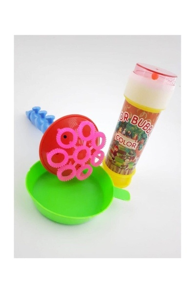 Numaca Borazan Şekilli Üflemeli Köpüklü Çoklu Baloncuk Yapma Oyuncak Seti