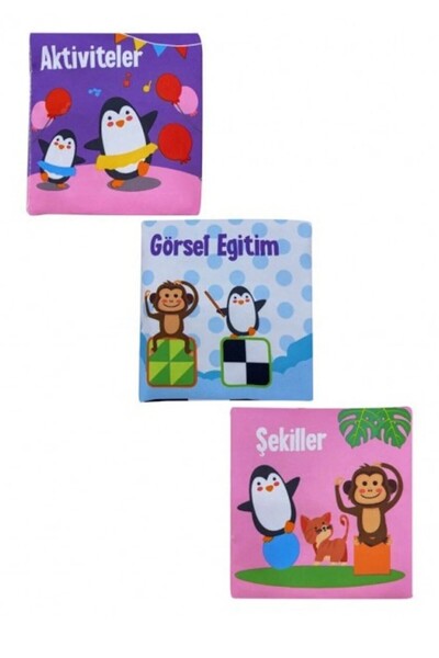 dekantoys Bebeğimin Ilk Kitap Seti Hışırtılı Kitaplar Bez Kitap Seti 6 Adet 356786585232