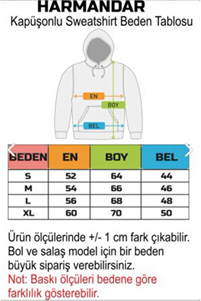 MELADYAN Studio Baskılı Gri Unısex Kapüşonlu Hoodie Sweatshirt
