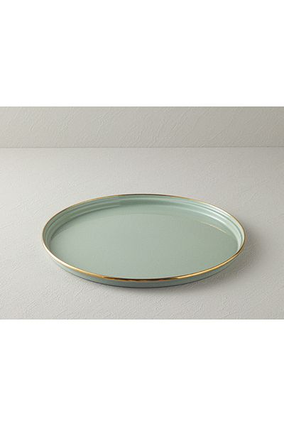 English Home 33 Cm Light Mint Isidora Enameled Round Tray