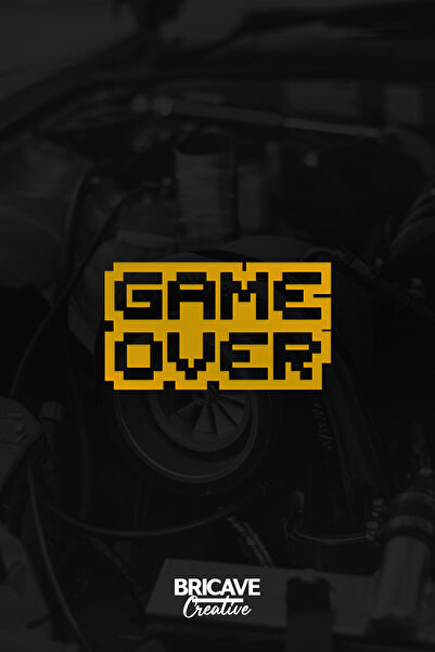 Bricave ملصق ملصق على الزجاج الأمامي للسيارة والدراجة النارية من Game Over JD...