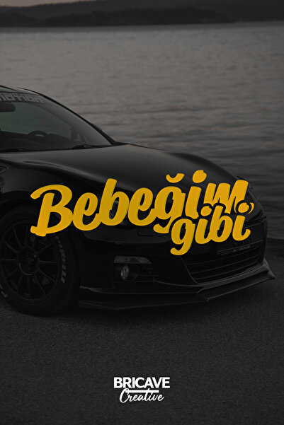 Bricave ملصق ملصق على الزجاج الأمامي للسيارة والدراجة النارية مثل My Baby JDM...