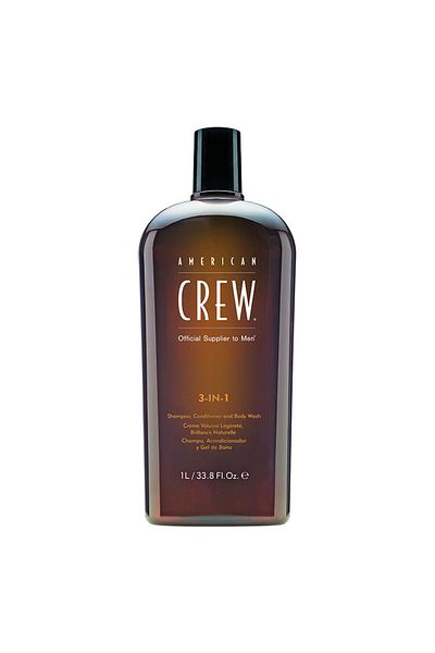 American Crew 1000ml Shampoo + Conditioner + Shower Gel Set for Men