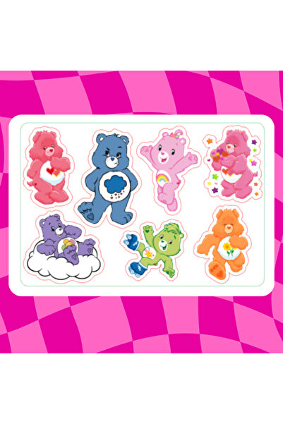 Nurmurs care bears Çizgi Film Laptop Notebook Ajanda Tablet Etiket Sticker