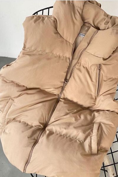 Noa Noa Beige Puffer Vest