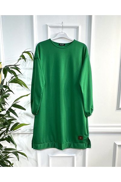 Aşkı Endam Two Thread Combed Cotton Tunic with Deep Crest Detail - Benetton