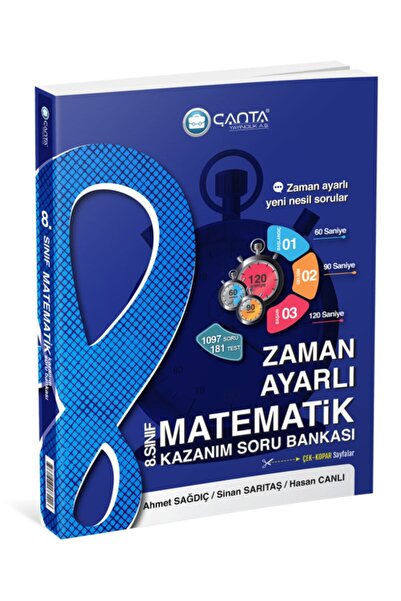 Çanta Yayınları Çanta Yayınları 8 Sınıf Matematik Zaman Ayarlı Kazanım Soru B...