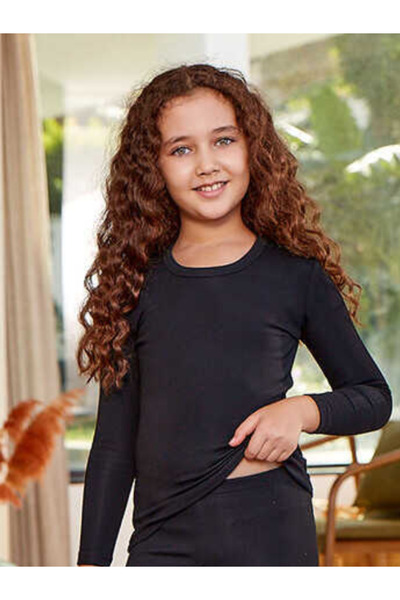 SÜSEN LİNGERİE WINTER GIRL'S THERMAL TOP SET, GIRL'S THERMAL UNDERWEAR, CHILDREN'S WINTER CLOTHING