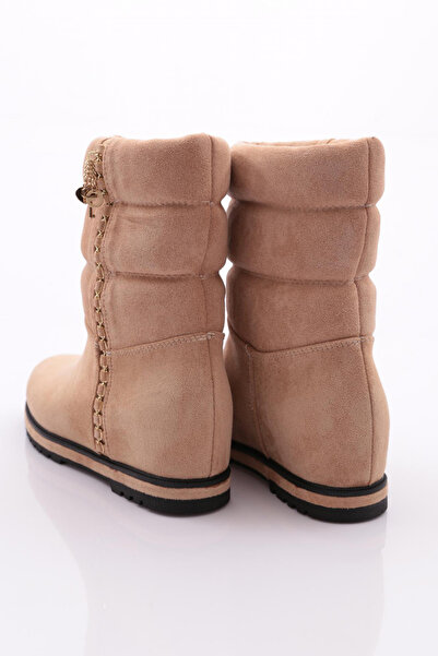 DGN Γυναικείες μπότες μπεζ σουέντ - 742333138