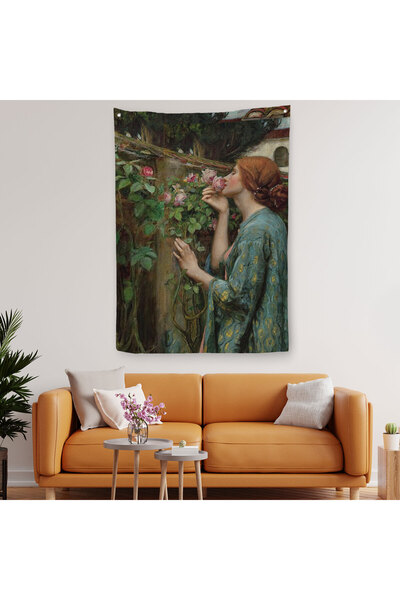 Doğal Tercih Frumoasa Helen care mirosi trandafiri Husa decorativa de perete ...