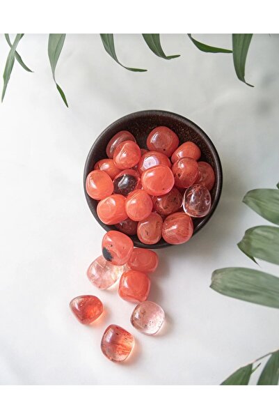 best bioenerji taş terapi çilek kuvars tamburlanmış doğal taş