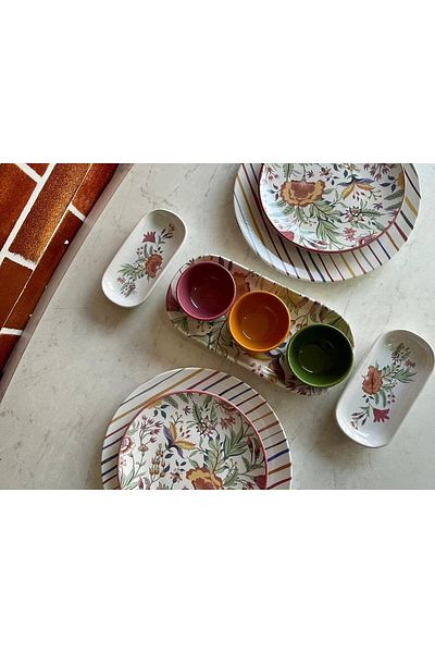 Keramika Pateh 10 Piece Breakfast Set for 2 People