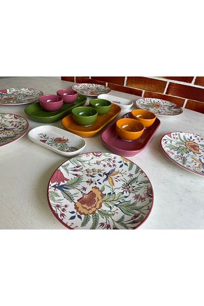 Keramika Pateh 17 Piece Breakfast Set