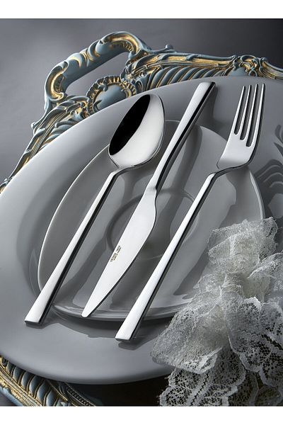 Yetkin Lara Satin 36 Piece Cutlery Set 6 Pieces