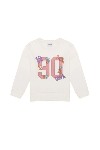 U.S. Polo Assn. Hanorac Ecru pentru Fată