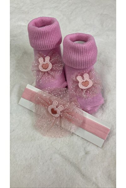 ESES BEBE baby roll-up sock bandana set with accessories