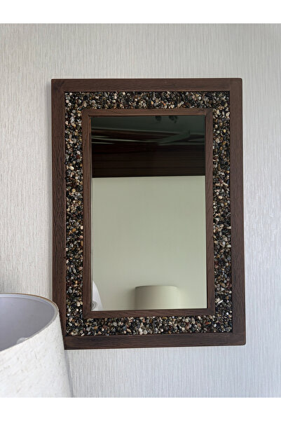 ESTİLOTASARIM DEKORATİF EL YAPIMI DERE TAŞI AYNA