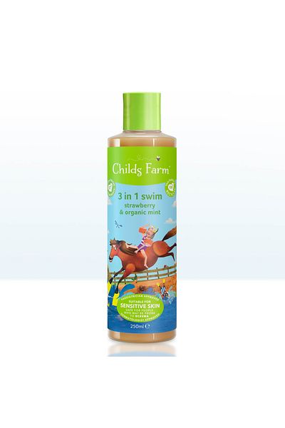 Childs Farm Strawberry and Organic Mint 3 in 1 After-Swimming Children's Shampoo 250ml