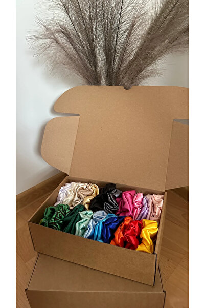 Donna Liberta Women's 5-Piece Colorful Satin Mixed Hair Rubber Buckle Set of 5 Colorful Women's Satin Hair Elastic Ties