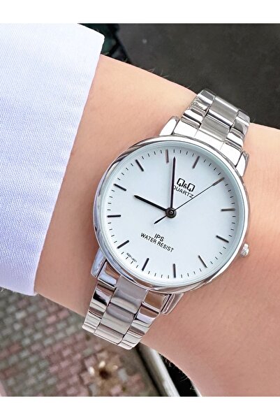 Q&Q ساعة يد نسائية فضية اللون QZ5571J91Y