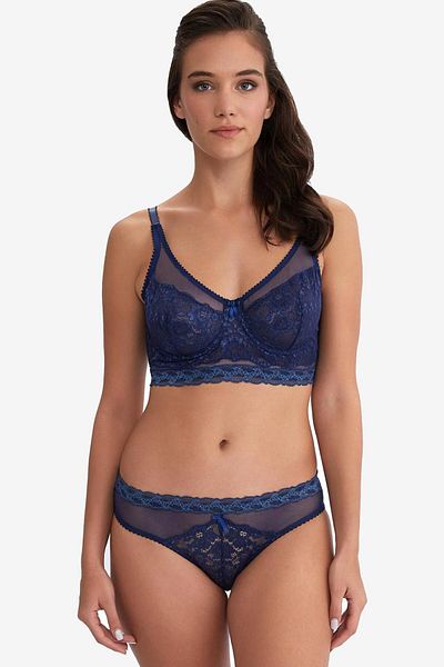 AYYILDIZ 665 Navy Blue Bralet Set