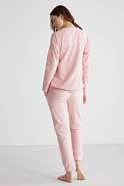 U.S. Polo Assn. U.S. Polo Assn. 16960 Kadın Yuvarlak Yaka Pijama Takımı