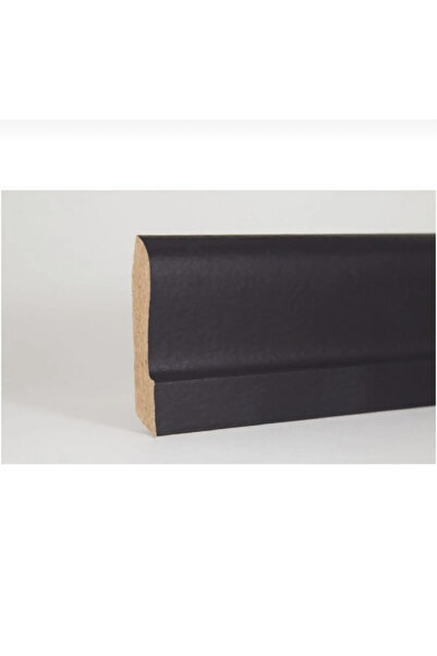 BY İSTANBUL 12.5 MT 6cm Süpürgelik Laminat Parke Model Siyah Finiş Folyo SİYA...