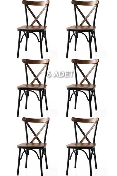 RUHAT METAL Mutfak Sandalye Cafe Sandalye Salon Sandalye Çapraz Tonet Sandalye