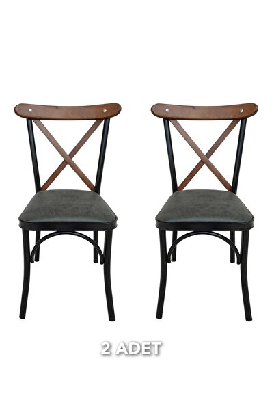 RUHAT METAL Mutfak Sandalye Cafe Sandalye Salon Sandalye Çapraz Tonet Sandalye