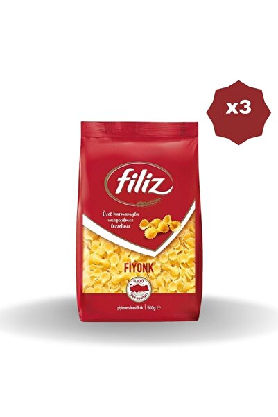 FİLİZ FİYONK MAKARNA 500 GR X 3 Adet