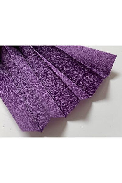 Persis Pliper Mor - Eni Orta Ölçü - Plise Cam Balkon Perdesi Vidalı 3400013