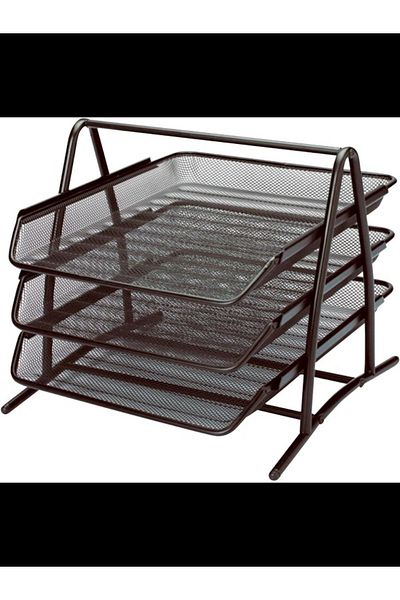 Pin EVRAK SHELF 3-PIECE METAL BLACK