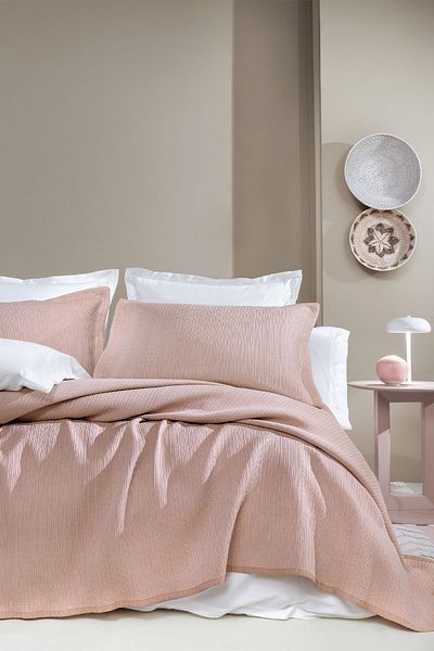 Yataş Digna Double Bedspread Set - Powder