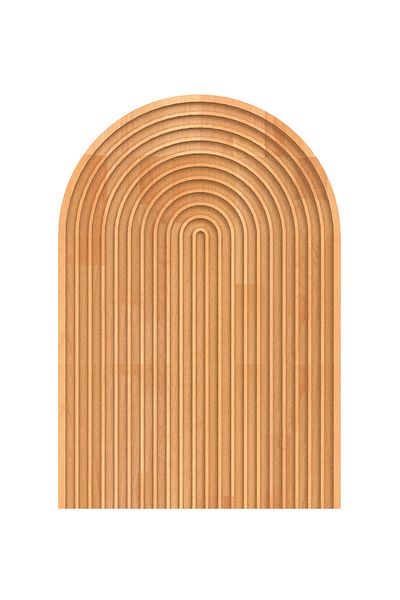 JOY KİTCHEN Boho Rainbow 24cm Wooden Serving Plate - Beech Presentation Tray
