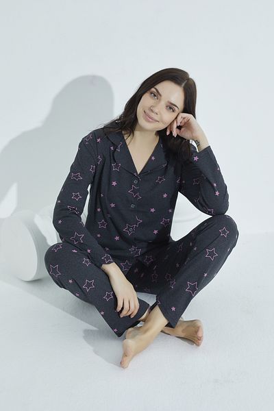 ELİTOL Pohodlný pyžamový set na knoflíky