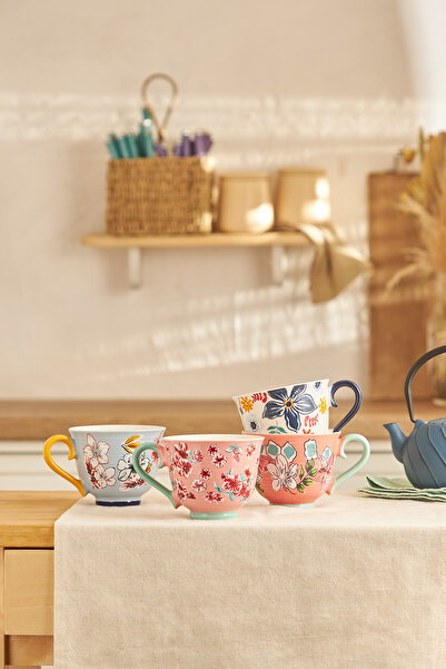 Emsan Jasmine New Bone Kupa 435 ml Mavi